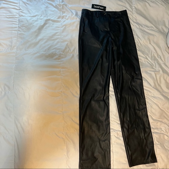 Black leather pants Boohoo - Picture 1 of 4